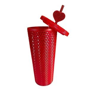 NWT LARGE RED HEART CUP